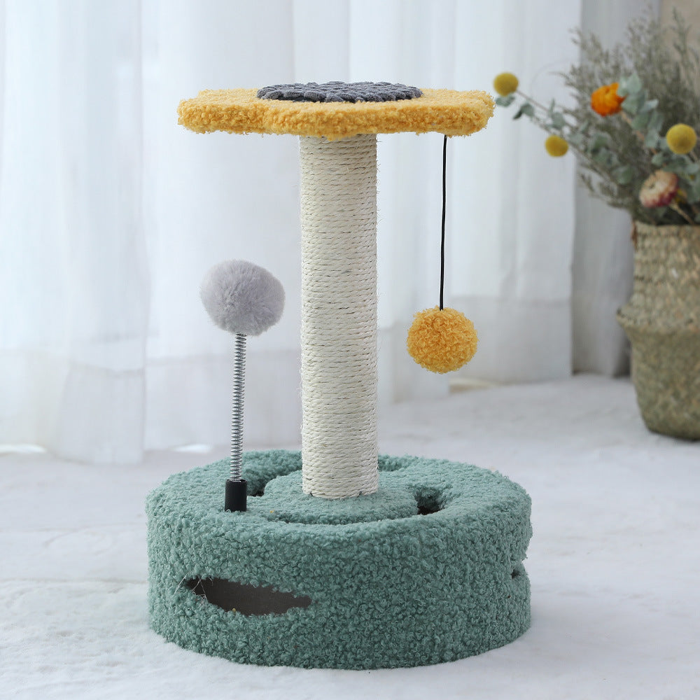 Rascador Multifuncional para Gatos con Árbol y Juguetes