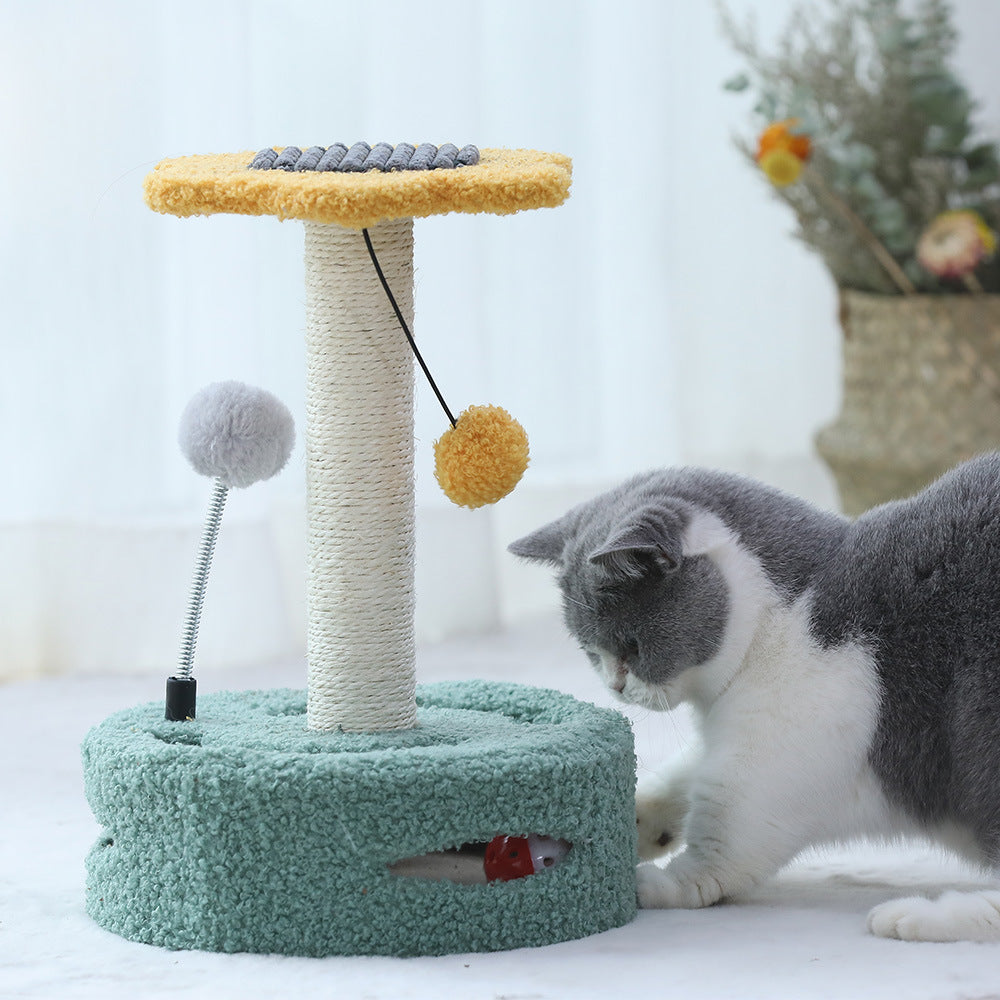 Rascador Multifuncional para Gatos con Árbol y Juguetes
