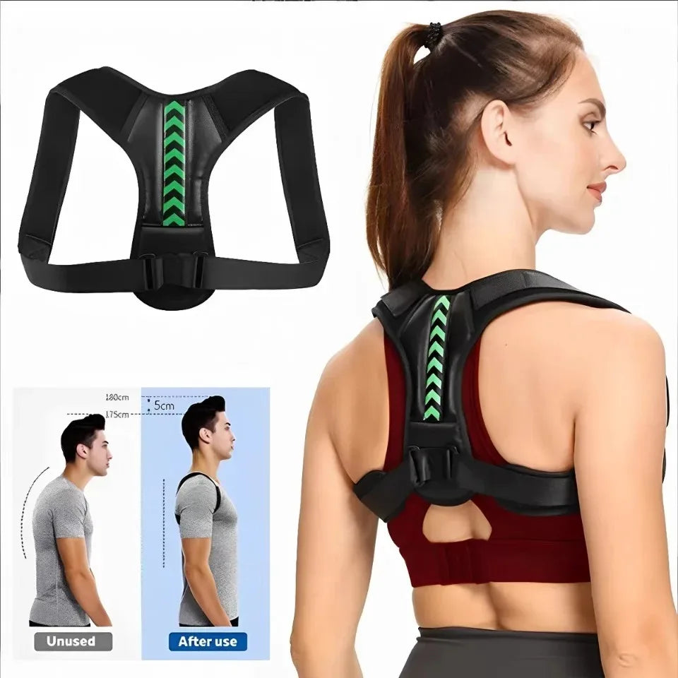 Corrector de Postura Ajustable para Hombre y Mujer — Cómodo, Invisible y Transpirable