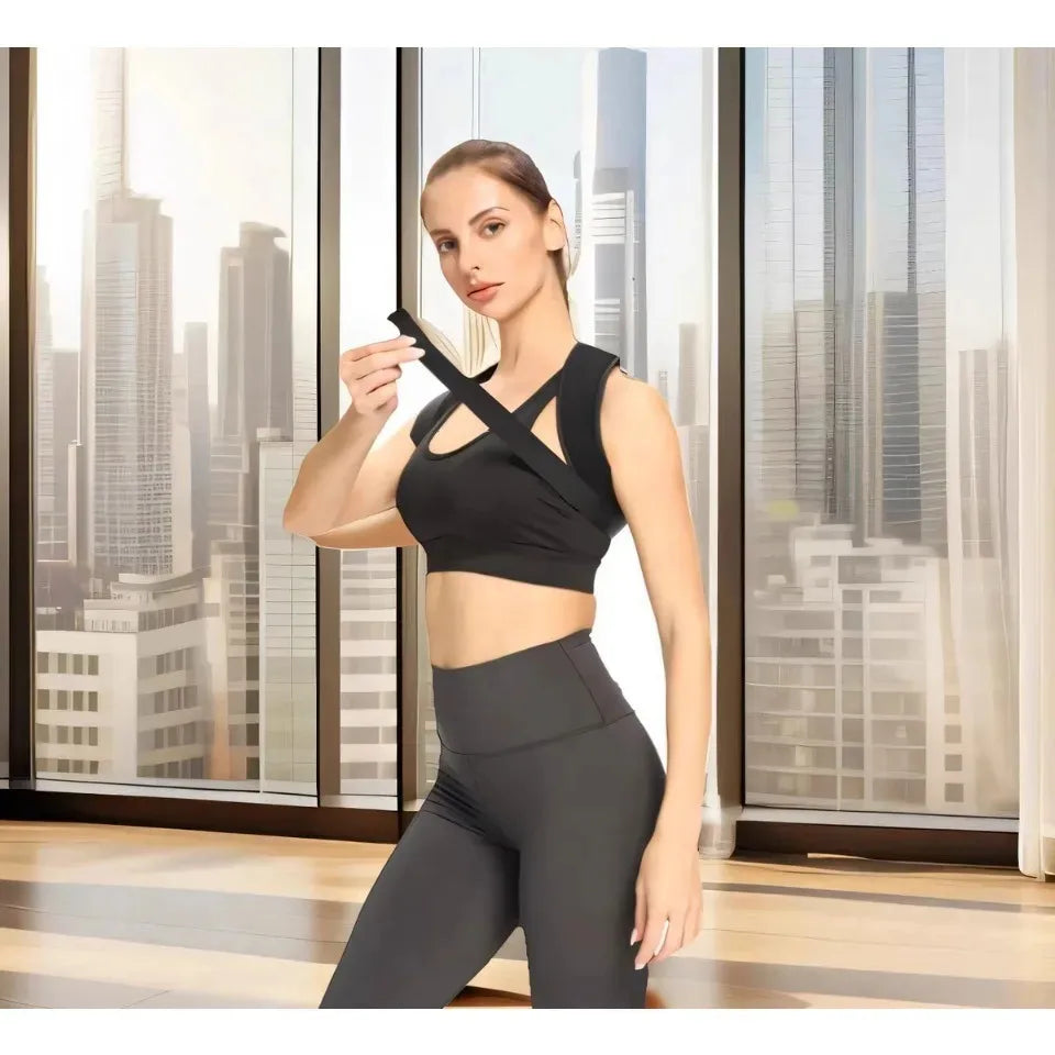 Corrector de Postura Ajustable para Hombre y Mujer — Cómodo, Invisible y Transpirable