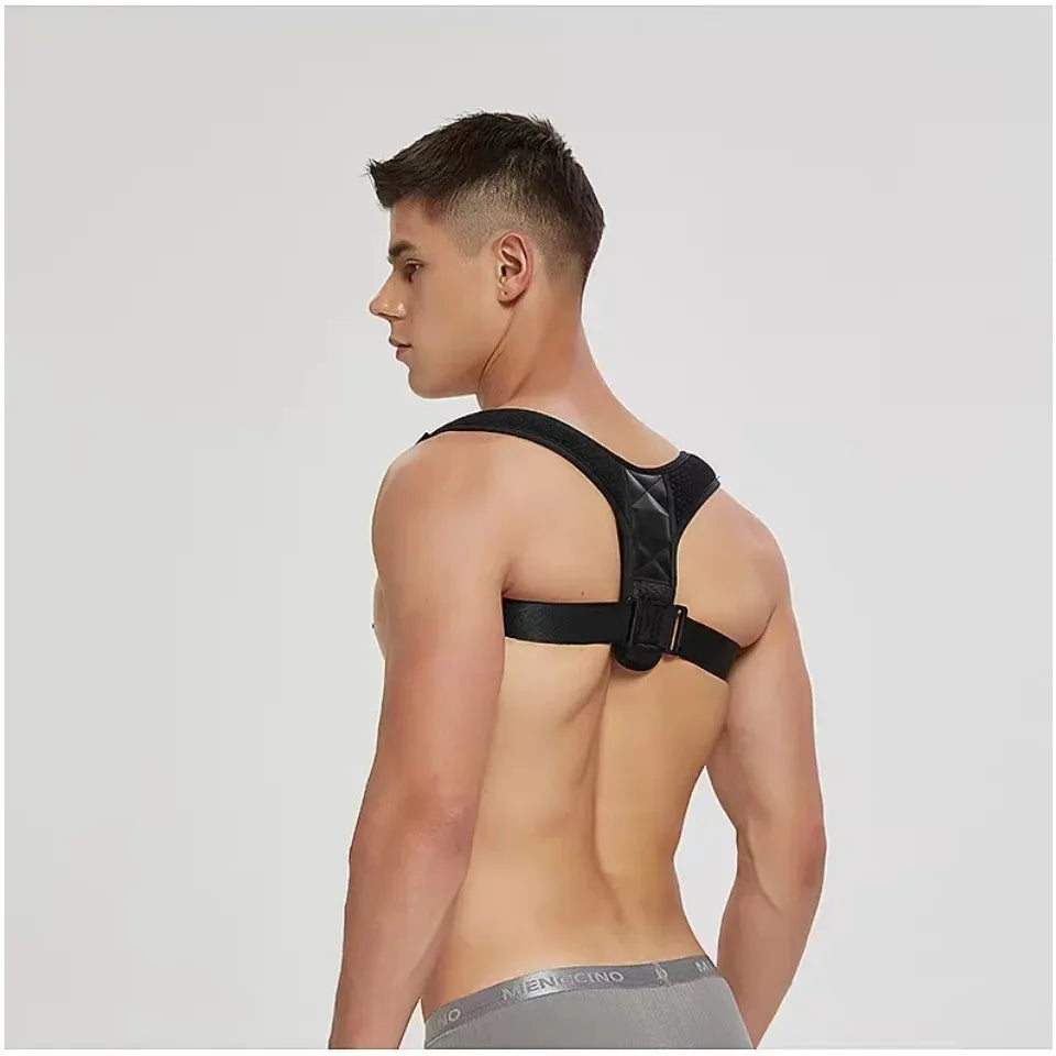 Corrector de Postura Ajustable para Hombre y Mujer — Cómodo, Invisible y Transpirable